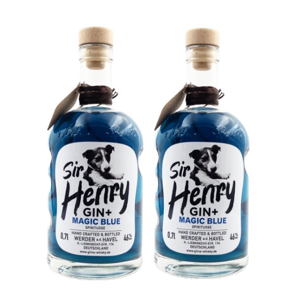 Sir Henry Gin | 2x Magic Blue | 0,7 L